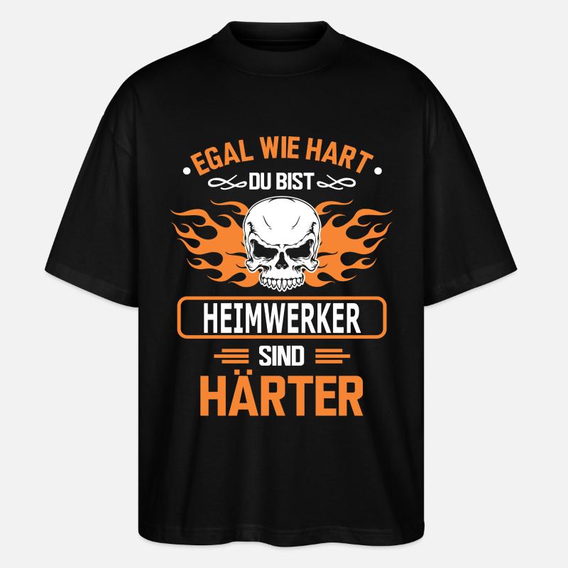 heimwerker - Stanley/Stella Oversized Unisex Bio T-Shirt Blaster 2.0 - Schwarz