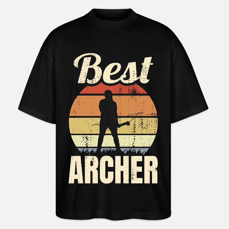 Best Archer - Stanley/Stella Oversized Unisex Bio T-Shirt Blaster 2.0 - Schwarz