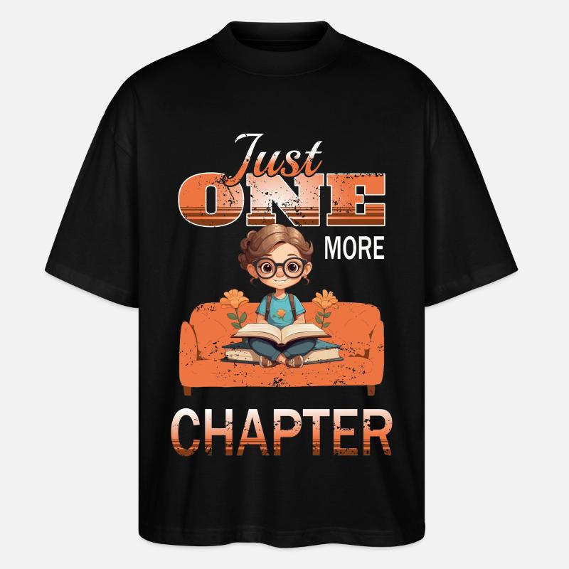 Kinder Leseclub - Stanley/Stella Oversized Unisex Bio T-Shirt Blaster 2.0 - Schwarz