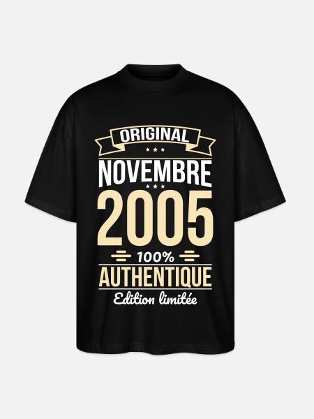20th Anniversary - Original - November 2005 - Stanley/Stella Oversized Unisex Organic T-shirt Blaster 2.0 - black