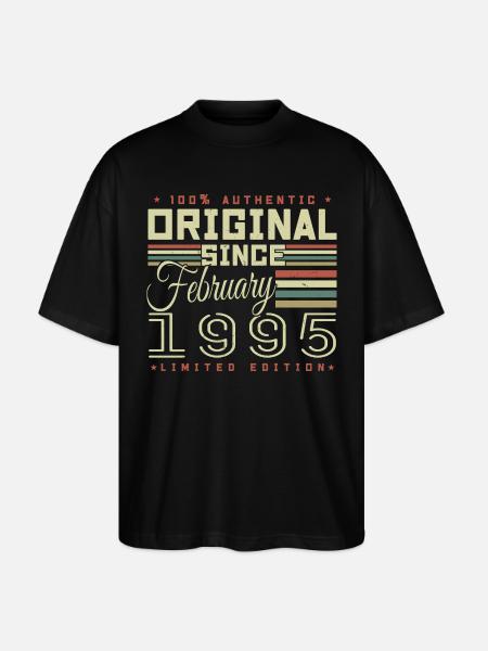 Awesome since February 1995 - Stanley/Stella Oversized Unisex Organic T-shirt Blaster 2.0 - black