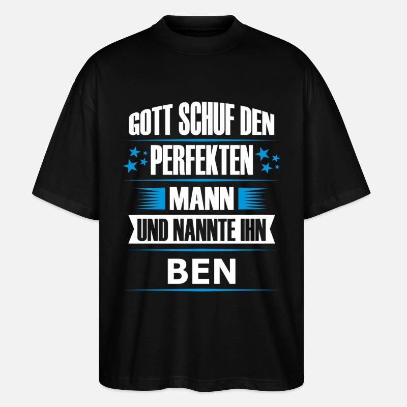 BEN - Stanley/Stella Oversized Unisex Bio T-Shirt Blaster 2.0 - Schwarz