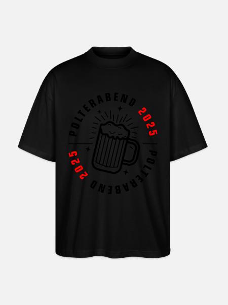 Polterabend 2025 - Stanley/Stella Oversized Unisex Bio T-Shirt Blaster 2.0 - Schwarz