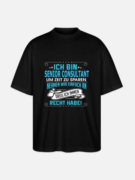 SENIOR CONSULTANT - Stanley/Stella Oversized Unisex Bio T-Shirt Blaster 2.0 - Schwarz