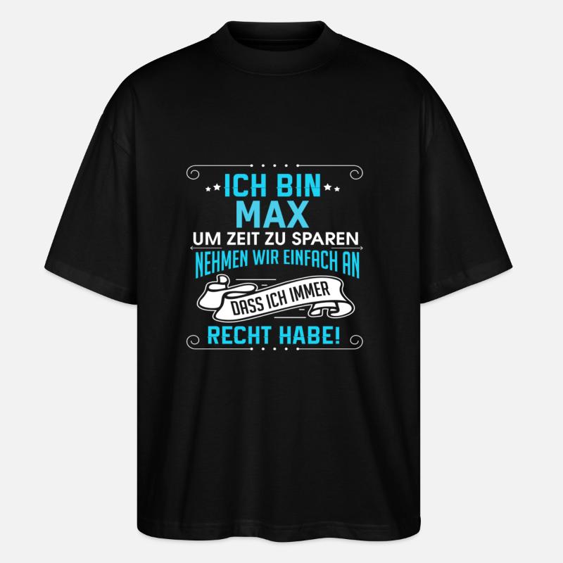 MAX - Stanley/Stella Oversized Unisex Bio T-Shirt Blaster 2.0 - Schwarz