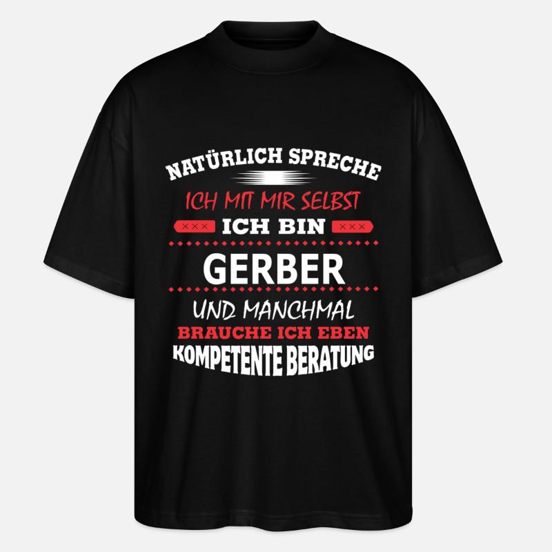 GERBER - Stanley/Stella Oversized Unisex Bio T-Shirt Blaster 2.0 - Schwarz