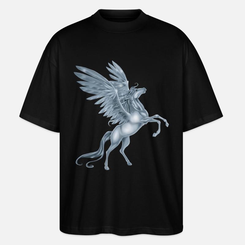 élevage Pegasus - T-shirt bio Blaster 2.0 coupe oversize Stanley/Stella Unisexe - noir