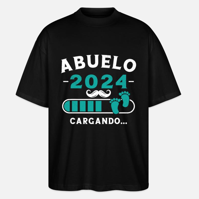 Grandpa 2024 Loading - Stanley/Stella Oversized Unisex Organic T-shirt Blaster 2.0 - black
