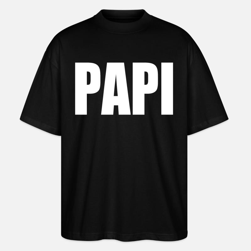 Papi - T-shirt bio Blaster 2.0 coupe oversize Stanley/Stella Unisexe - noir