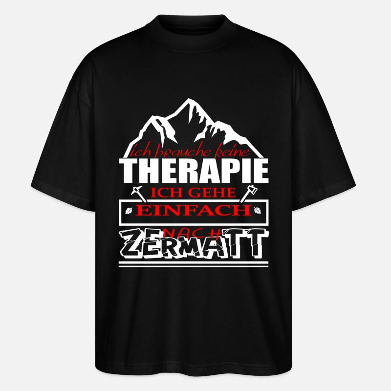 Zermatt - Stanley/Stella Oversized Unisex Bio T-Shirt Blaster 2.0 - Schwarz