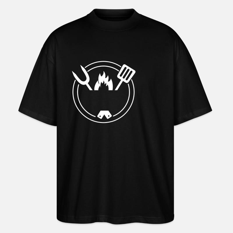 Grill design to personalize - Stanley/Stella Oversized Unisex Organic T-shirt Blaster 2.0 - black