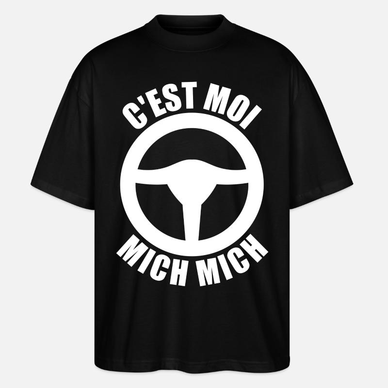 It's me Mich Mich, Fahrschule - Stanley/Stella Oversized Unisex Bio T-Shirt Blaster 2.0 - Schwarz
