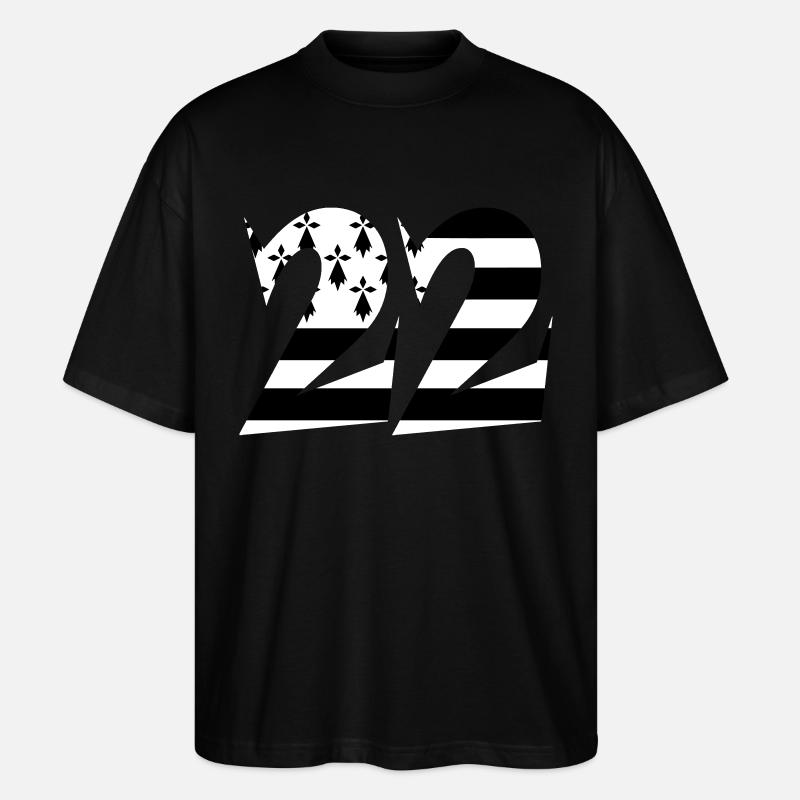 22 Britain flag - Stanley/Stella Oversized Unisex Organic T-shirt Blaster 2.0 - black