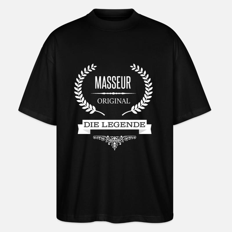 Masseur - Stanley/Stella Oversized Unisex Bio T-Shirt Blaster 2.0 - Schwarz