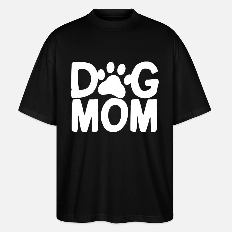 MAMAN DE CHIEN Blanc - T-shirt bio Blaster 2.0 coupe oversize Stanley/Stella Unisexe - noir