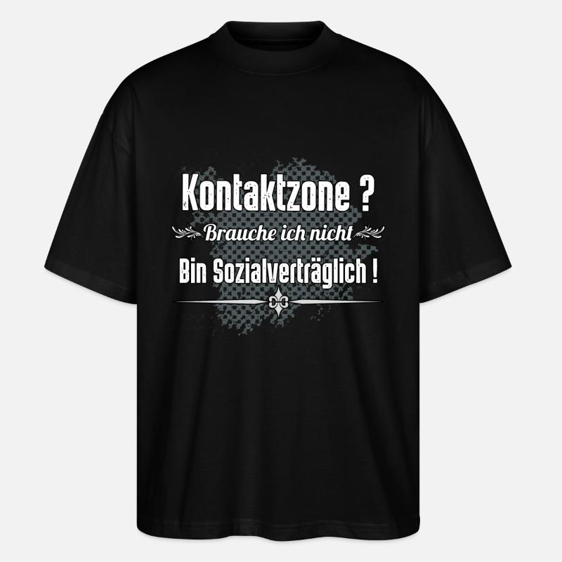 Kontaktzone - Stanley/Stella Oversized Unisex Bio T-Shirt Blaster 2.0 - Schwarz