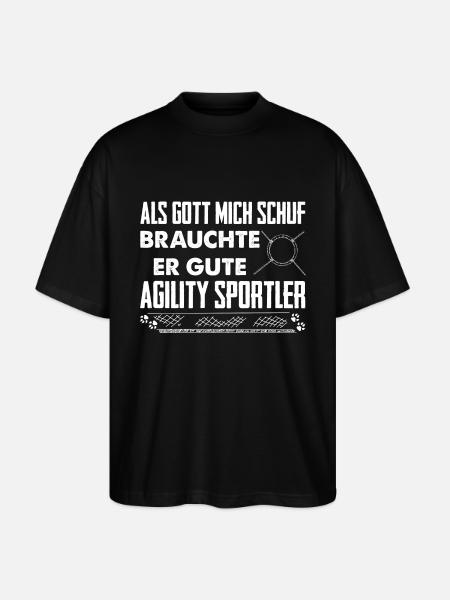 AgiSportler - Stanley/Stella Oversized Unisex Bio T-Shirt Blaster 2.0 - Schwarz