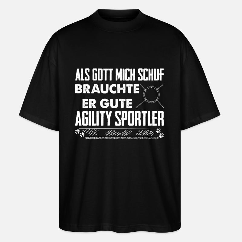 AgiSportler - Stanley/Stella Oversized Unisex Bio T-Shirt Blaster 2.0 - Schwarz