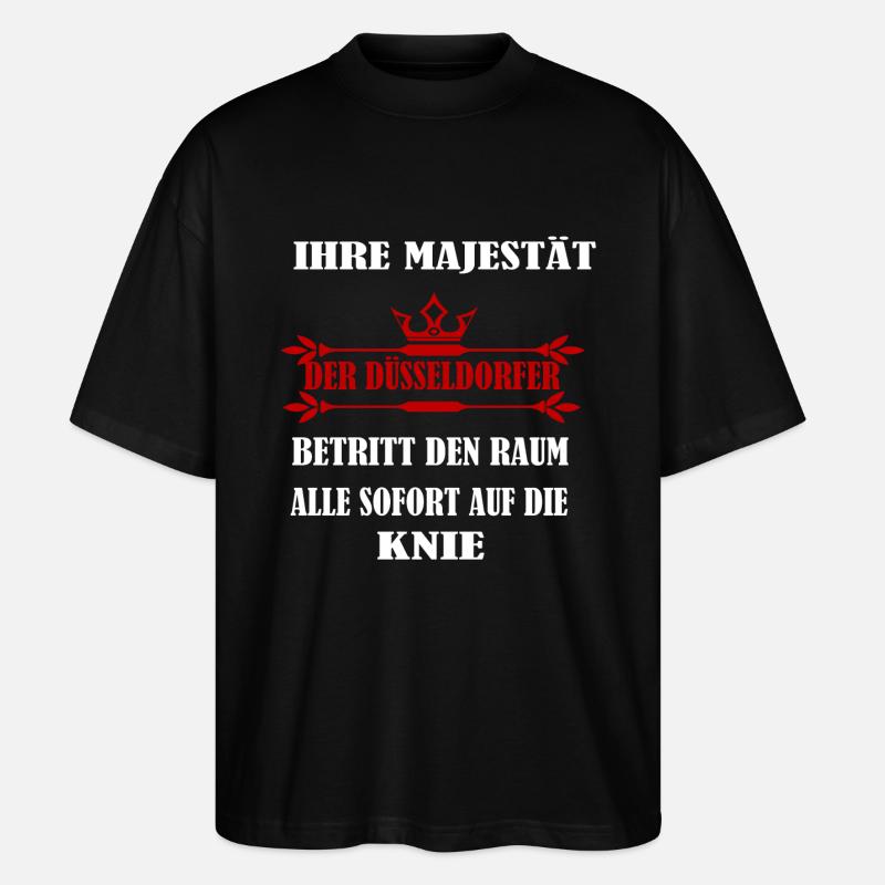 Düsseldorfer - Stanley/Stella Oversized Unisex Bio T-Shirt Blaster 2.0 - Schwarz