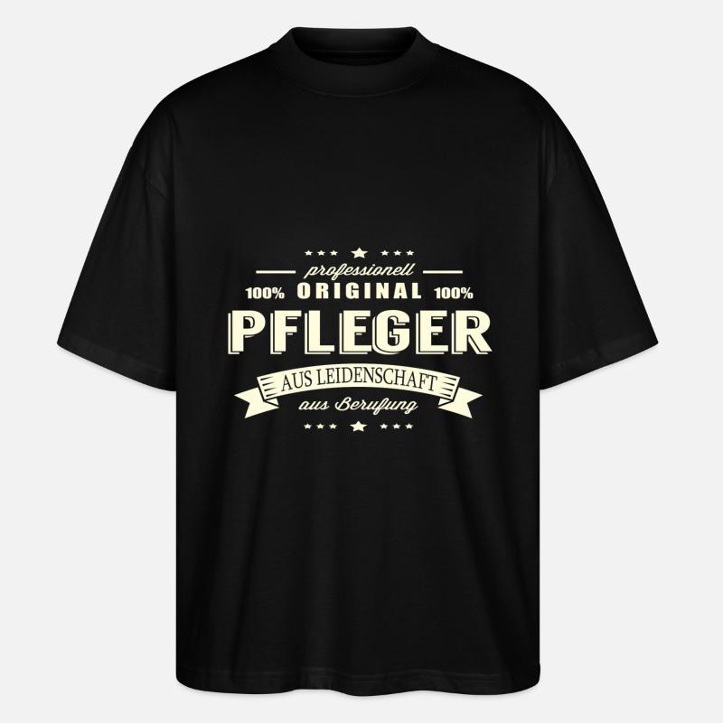 Pfleger aus Leidenschaft - Stanley/Stella Oversized Unisex Bio T-Shirt Blaster 2.0 - Schwarz