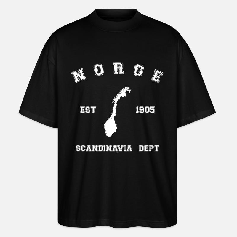 Norge - Stanley/Stella Oversized Unisex Organic T-shirt Blaster 2.0 - black