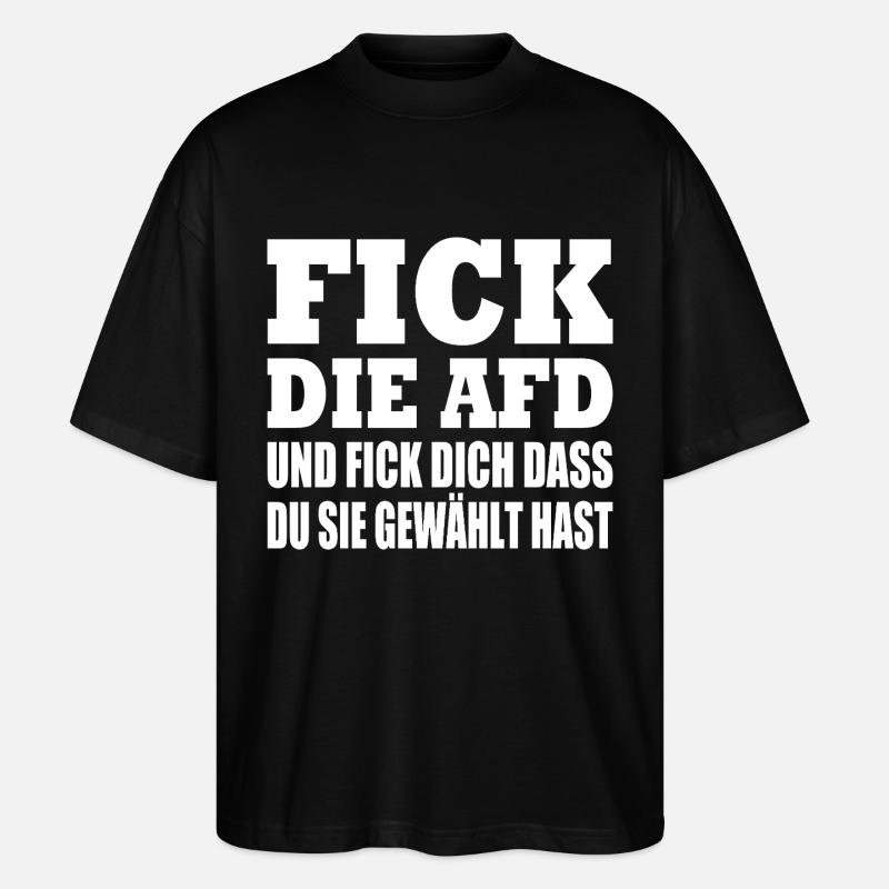 Afd - Stanley/Stella Oversized Unisex Bio T-Shirt Blaster 2.0 - Schwarz