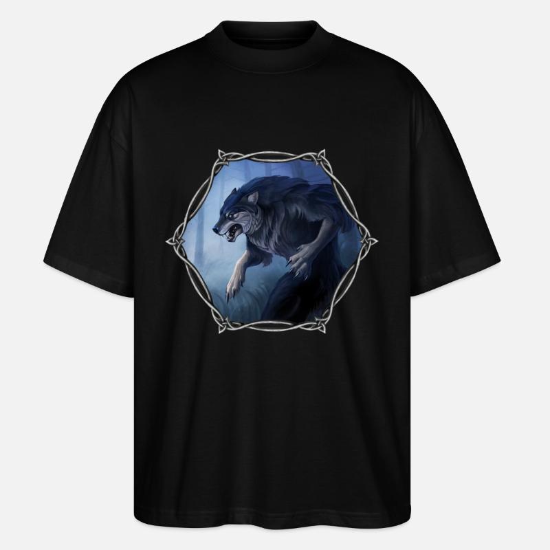 Werwolf - Stanley/Stella Oversized Unisex Bio T-Shirt Blaster 2.0 - Schwarz