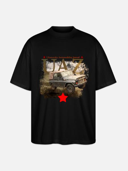 uaz - Stanley/Stella Oversized Unisex Bio T-Shirt Blaster 2.0 - Schwarz