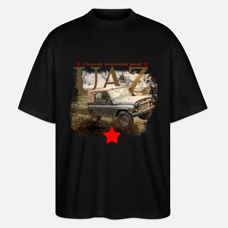 uaz - Stanley/Stella Oversized Unisex Bio T-Shirt Blaster 2.0 - Schwarz