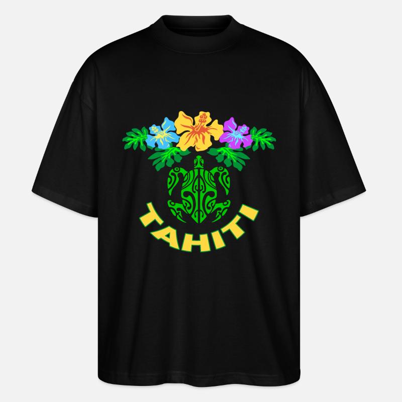 tahiti symbol 02 - T-shirt bio Blaster 2.0 coupe oversize Stanley/Stella Unisexe - noir
