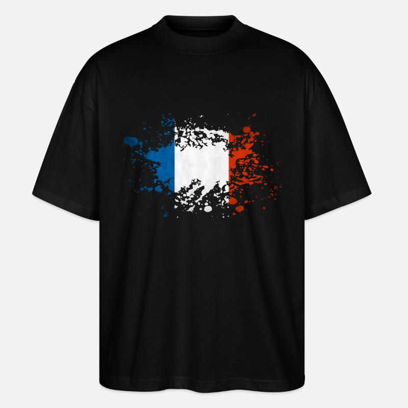 france eclaboussure - T-shirt bio Blaster 2.0 coupe oversize Stanley/Stella Unisexe - noir