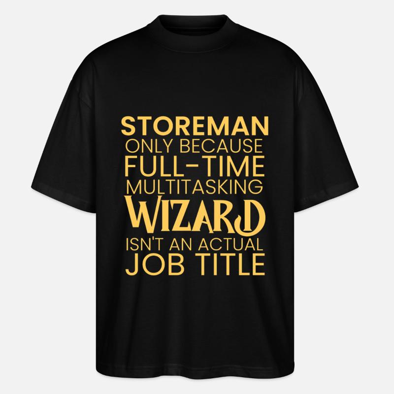 Storeman multitasking Wizard - Stanley/Stella Oversized Unisex Bio T-Shirt Blaster 2.0 - Schwarz