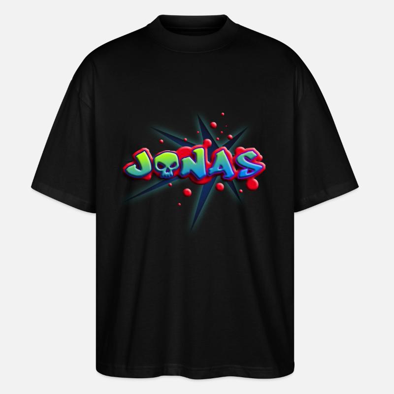 jonas_c_012014 - Stanley/Stella Oversized Unisex Bio T-Shirt Blaster 2.0 - Schwarz
