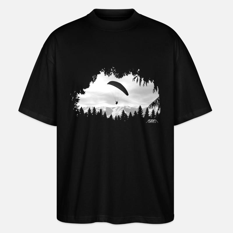 Paragliding - Stanley/Stella Oversized Unisex Organic T-shirt Blaster 2.0 - black