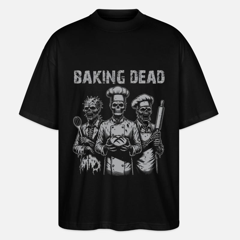 Baking Dead - backende Zombies - Stanley/Stella Oversized Unisex Bio T-Shirt Blaster 2.0 - Schwarz