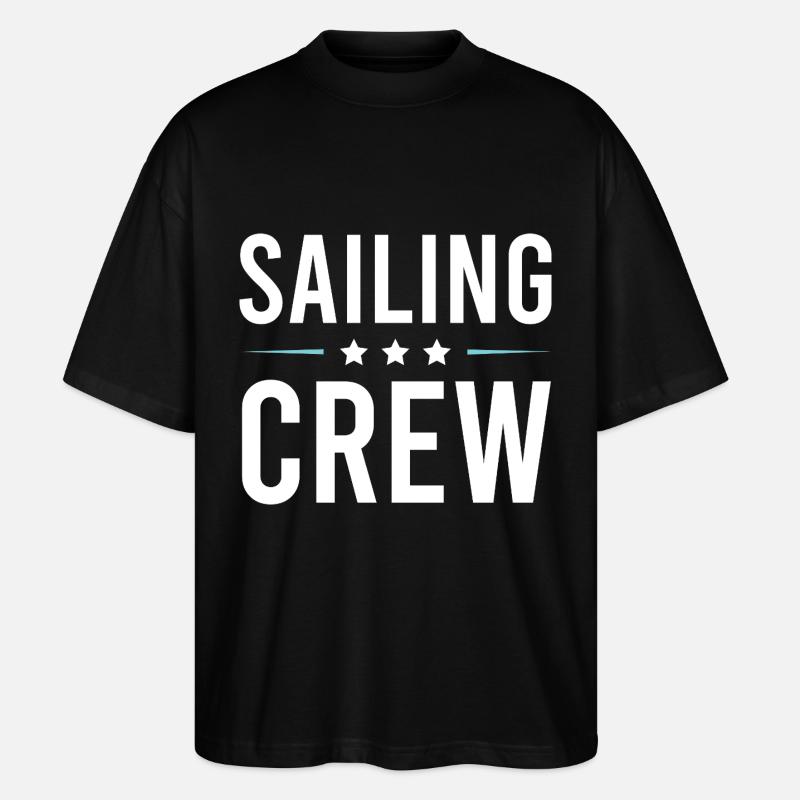 Équipage de navigation - T-shirt bio Blaster 2.0 coupe oversize Stanley/Stella Unisexe - noir