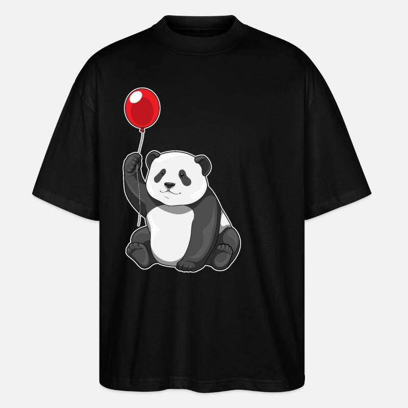 Ballon Panda - T-shirt bio Blaster 2.0 coupe oversize Stanley/Stella Unisexe - noir