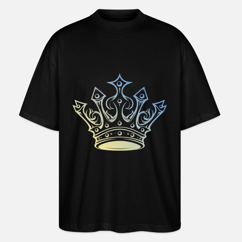 Krone Royal - Stanley/Stella Oversized Unisex Bio T-Shirt Blaster 2.0 - Schwarz