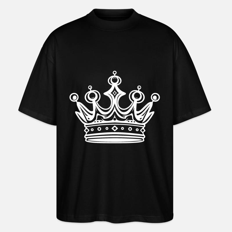 Krone Royal Crown - Stanley/Stella Oversized Unisex Organic T-shirt Blaster 2.0 - black