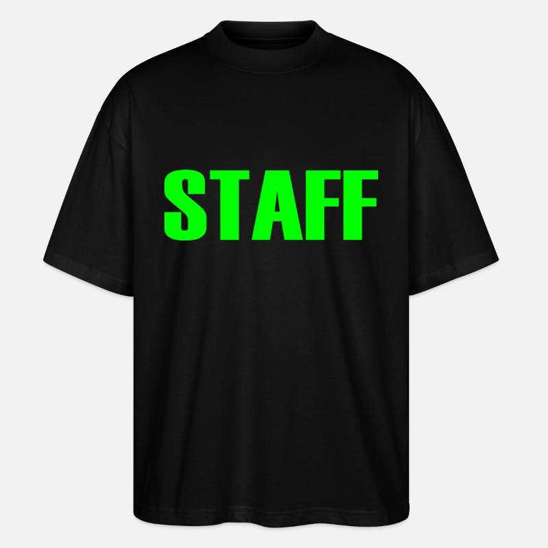 Staff - Stanley/Stella Oversized Unisex Bio T-Shirt Blaster 2.0 - Schwarz