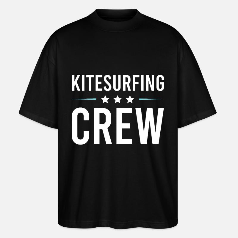 Kitesurfing Crew - Stanley/Stella Oversized Unisex Organic T-shirt Blaster 2.0 - black