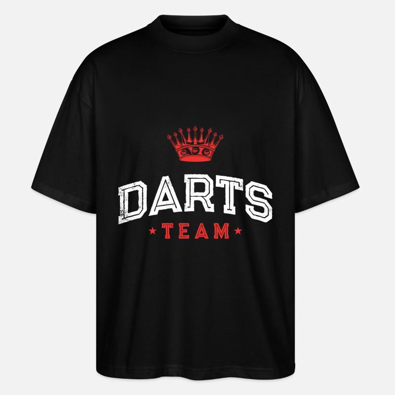 Darts Team - Stanley/Stella Oversized Unisex Bio T-Shirt Blaster 2.0 - Schwarz