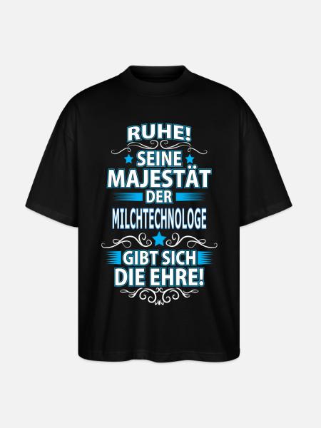 MILCHTECHNOLOGE - Stanley/Stella Oversized Unisex Bio T-Shirt Blaster 2.0 - Schwarz