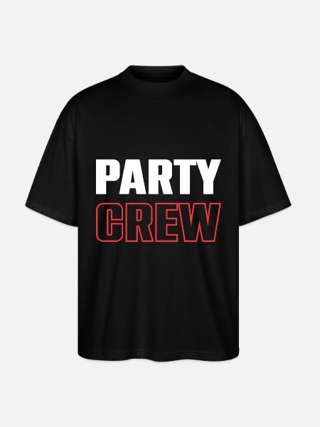 Party Crew - Stanley/Stella Oversized Unisex Organic T-shirt Blaster 2.0 - black