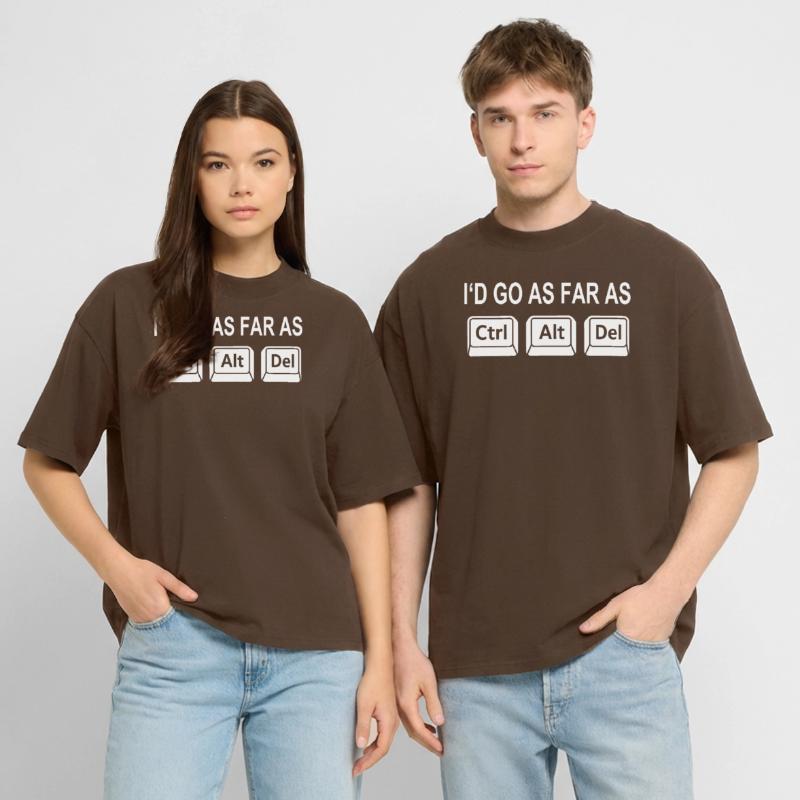 Programmer Shortcut Geek IT Support Computer Ta Stanley/Stella Oversized Unisex Organic T-shirt Blaster 2.0