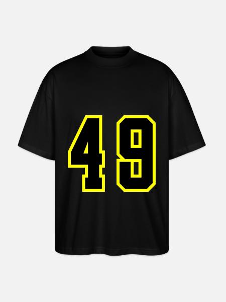 49 Number Leotard - Stanley/Stella Oversized Unisex Organic T-shirt Blaster 2.0 - black