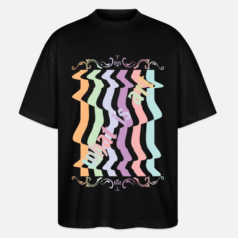 Abstrakte Kunst - Stanley/Stella Oversized Unisex Bio T-Shirt Blaster 2.0 - Schwarz