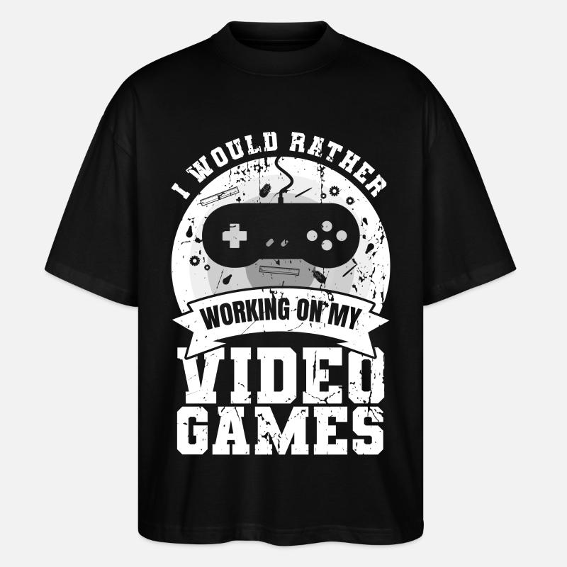 Game development - Stanley/Stella Oversized Unisex Organic T-shirt Blaster 2.0 - black