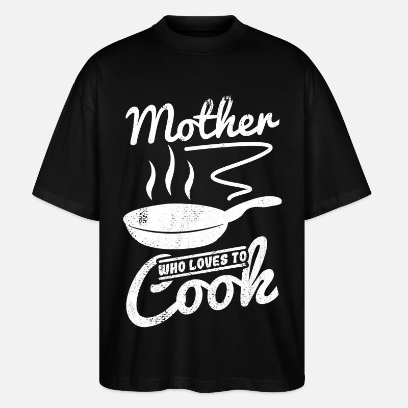 Mutter die gerne kocht - Stanley/Stella Oversized Unisex Bio T-Shirt Blaster 2.0 - Schwarz