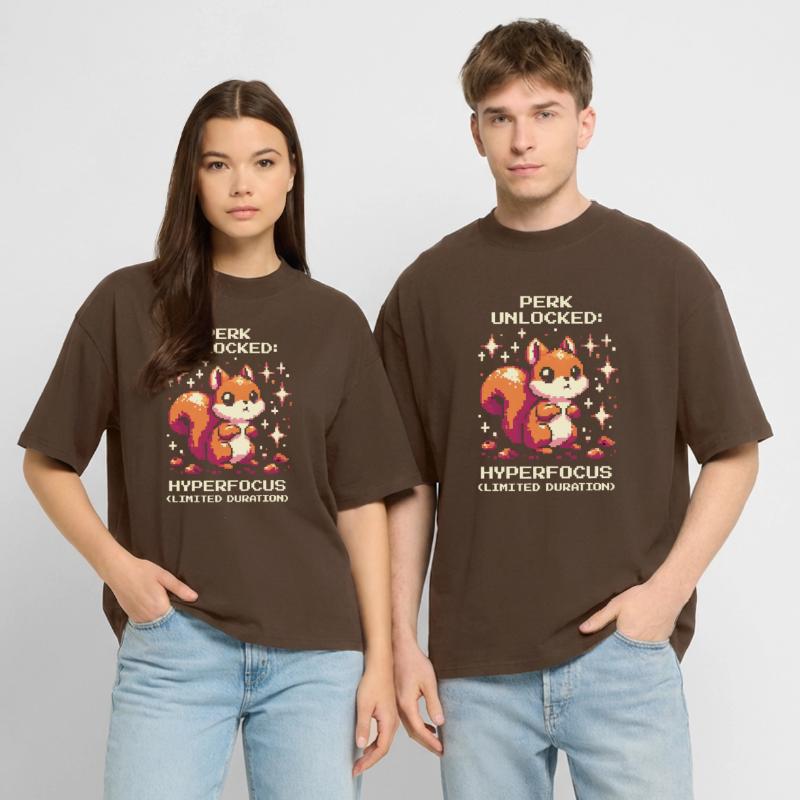 Hyperfocus active | ADHD Special Ability Stanley/Stella Oversized Unisex Organic T-shirt Blaster 2.0